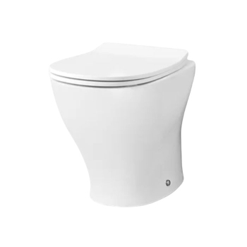 Vaso Terra Art Ceram Ten 52x36 Staccato da Muro Scarico Terra Bianco Lucido