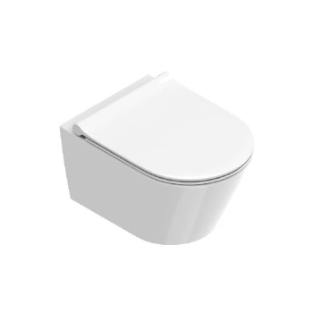 Wc Zero Sospeso 50x35 cm Silentech 3.0 Up-Fix Bianco Lucido Ceramica Catalano