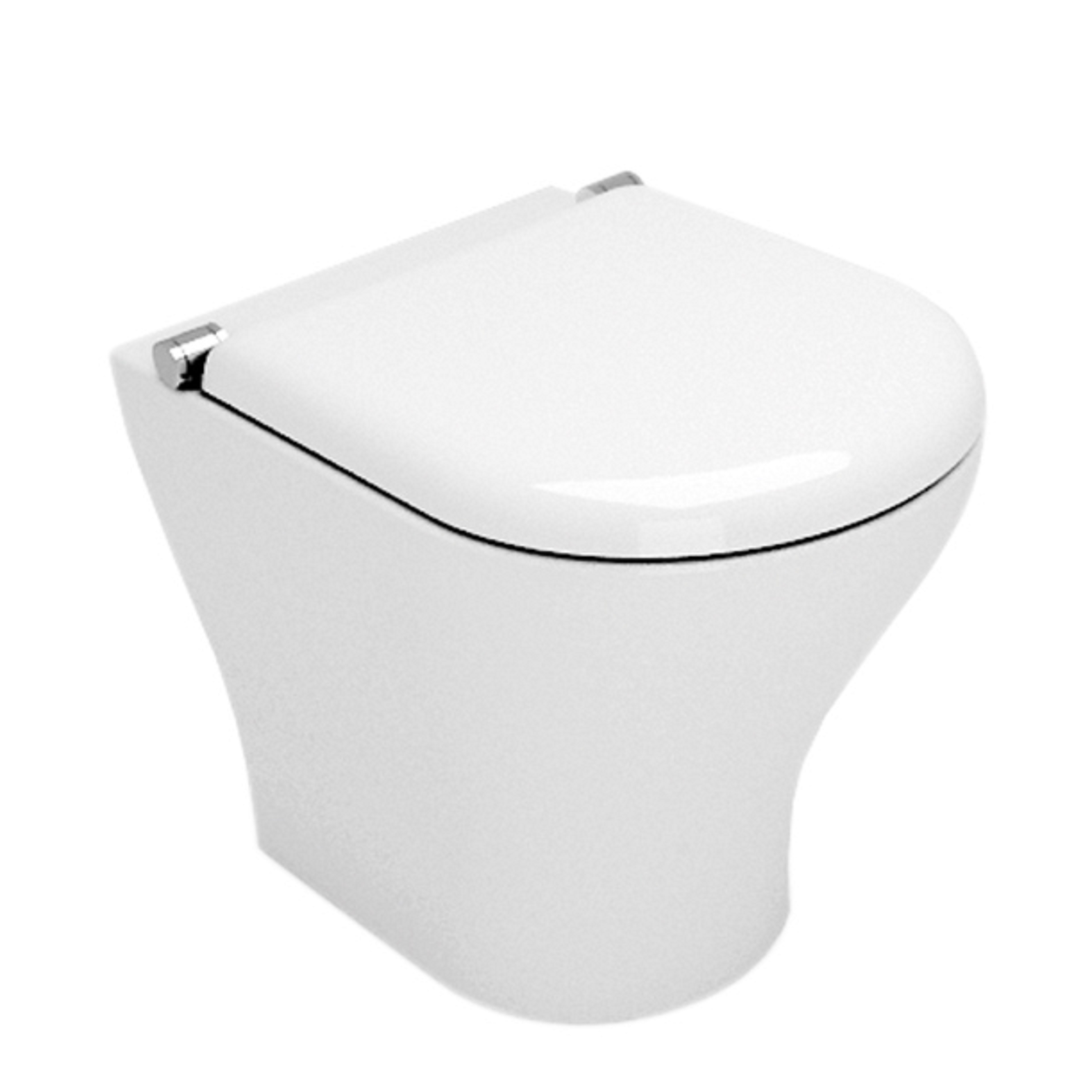 WC multifunzione BERNSTEIN Basic 1104 bianco - a fondo vuoto senza brida