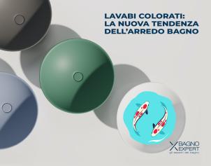 Lavabi colorati: la nuova tendenza dell'arredo bagno