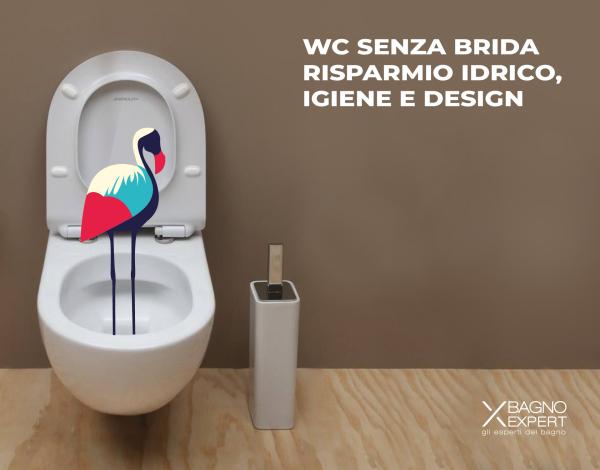 Wc senza brida: Risparmio idrico, igiene e design
