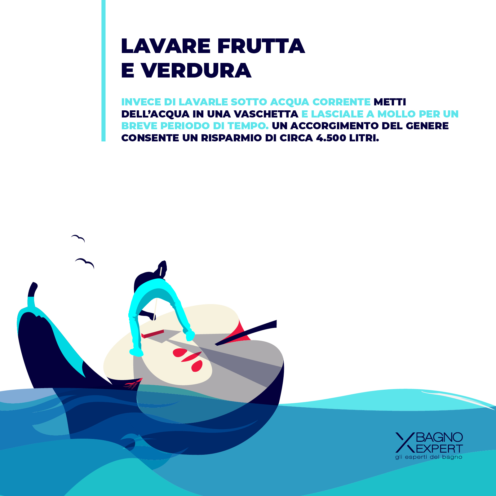 lavare frutta e verdura
